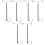 6Pcs Green Micro Landscape Light Ornaments Mini House Rail Lamp Decor 5
