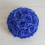 Artificial Rose Flower Ball Dark Blue 5In 1Pcs 2