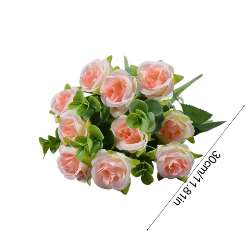 Künstliche Seidenrose, rosa, 1 Stück 2
