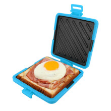 Microwave Toastie Sandwich Maker - Cordless Blue with Adjustable Silicone Straps