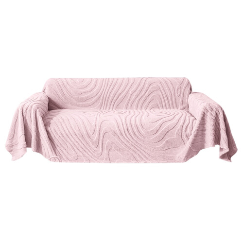 Polyester Sofa Blanket Full Cover 70.8" x 35.4" Beige Blue 1