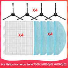 For Homerun Serie 7000 XU7100/01 XU7100/02 Spare Parts Side Brush Hepa Filter Mop Cloth Cleaning Accessories