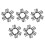 30Pcs Zinc Alloy Adjustable Buckles for Backpack Shoulder Strap Black 8