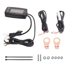 Dual Channel LCD Thermometer Engine Temp Gauge Meter Digital Display with RL-TS002 Sensor for Motorcycle Boat ATV
