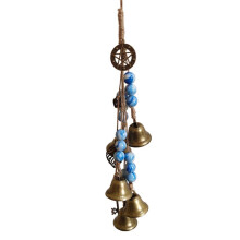Bell Protection Door Handle Pendant Rattan Wind Chime Blessing Crystal Wind Chime Home Room Decoration H
