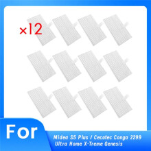 12 Filtres de Rechange pour Aspirateur pour Midea S5 / pour Cecotec Conga 2299 Ultra Home X-Treme