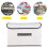 Fabric Storage Box with Lid, Beige, 1 Pack 3