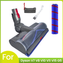 Electric Floor Cleaner Soft Roller Brush Kit for V7 V8 V10 V11 V15 Vacuum Attachment with Dust LED Lights