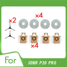 10 Pcs for Jonr P20 Pro Self Emptying Robot Vacuum Side Brush Rag Dust Bag