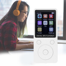 1.8 Inch Color Screen MP3 Player 128GB Support Video & Books White