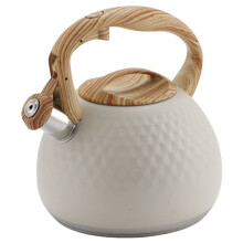 Bouilloire Sifflante 3L avec Couvercle et Poignée pour Cuisinière à Induction et Cuisinière à Gaz A