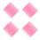 200Pcs Multifunctional Nail Art Tools Rosy Plastic Cuticle Remover Set 4
