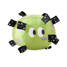 Jouet Vocal pour Chien en Peluche, Jouet Interactif Amusant pour Animaux Compagnie avec Cloches, Jouet à Mâcher pour Nettoyage Dents pour Petits et