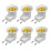 E27 Lamp Socket Adapter with  Plastic Standard Screw-in Socket Outlet Converter Bulbs for Home 6Pcs EU Plug 1