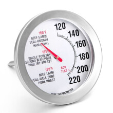 Stainless Steel Meat Thermometer,Food Thermometer for Cooking, Temperature Probe for Baking, Candy, Oil, Steak, Turkey