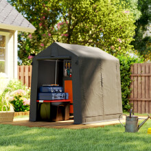Outsunny 7.5 x 6.2 ft Outdoor Garden Storage Shed, Waterproof Bike Tent