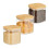 Conjunto de 3 potes de armazenamento com tampas de 600 ml 1