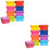 18 Pcs Mini Stackable Plastic Storage Boxes With Clip On Lids 6
