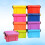 18 Pcs Mini Stackable Plastic Storage Boxes With Clip On Lids 10