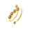 Anti-Stress-Ring verstellbar Kupfer silberfarben Gold 1