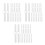 45Pcs Easy Install White Plastic Holders for Vertical Blind Slats 9