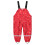 Calça de chuva infantil e macacão softshell – Macacão corta-vento sem mangas com bolsos, vermelho 1