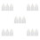 15Pcs Durable White G24d to E27 Lamp Socket Adapter for LED Bulbs 4