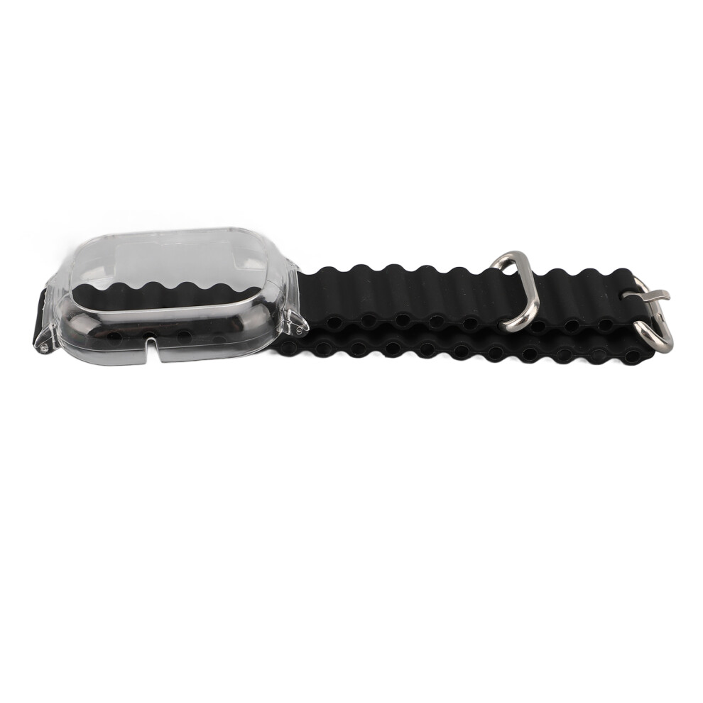 Replacement Silicone Wristband For Watch 4, Adjustable 24.5Cm Black 4081384633622
