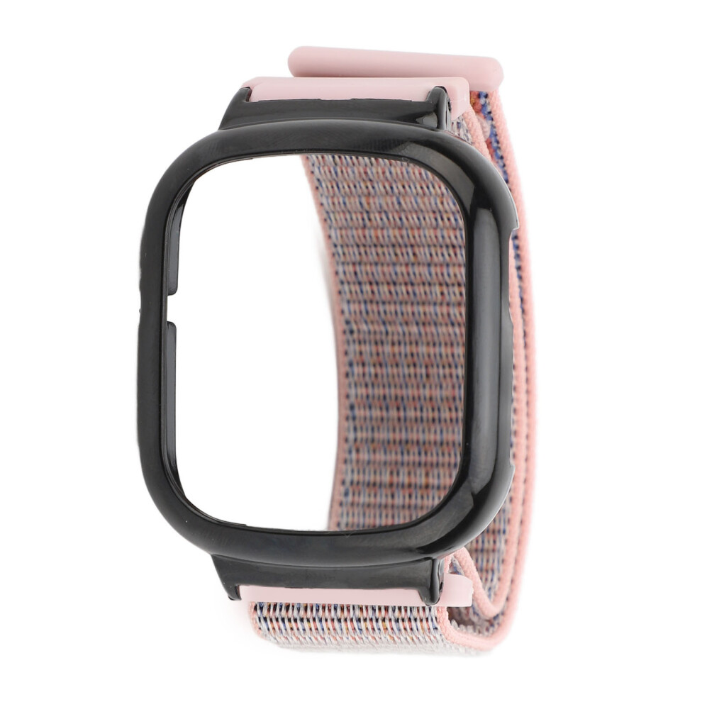 Nylon Watch Band For Watch 4 Sand, 27.5X2cm, Hook & Loop Pink 8761384633452