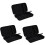 3Pcs Black Microphone Carrier Bag for Wireless Mic and Accessories 2