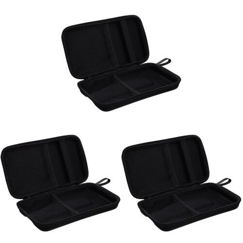 3Pcs Black Microphone Carrier Bag for Wireless Mic and Accessories 1