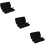 3Pcs Black Microphone Carrier Bag for Wireless Mic and Accessories 9