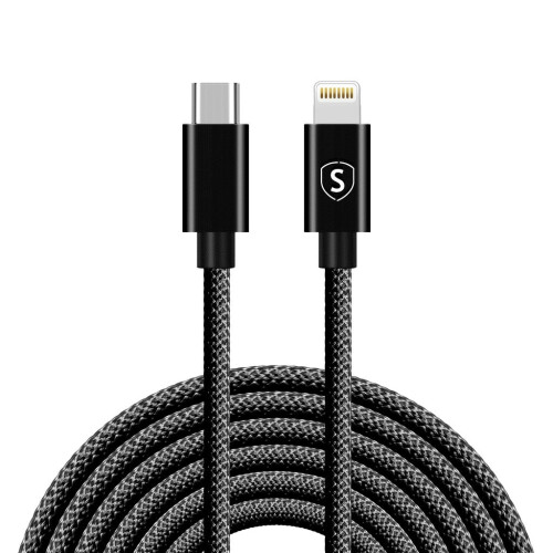 Cabo USB-C para Lightning 20W, 3m - Preto