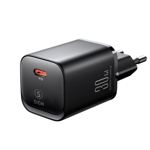 Chargeur rapide à port unique SiGN, 30 W - Noir