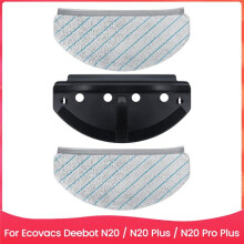 Mop Cloths with Mop Plates for Deebot N20 / N20 / N20 Pro Robot Vacuum Cleaner Mop Pad Mop Holder