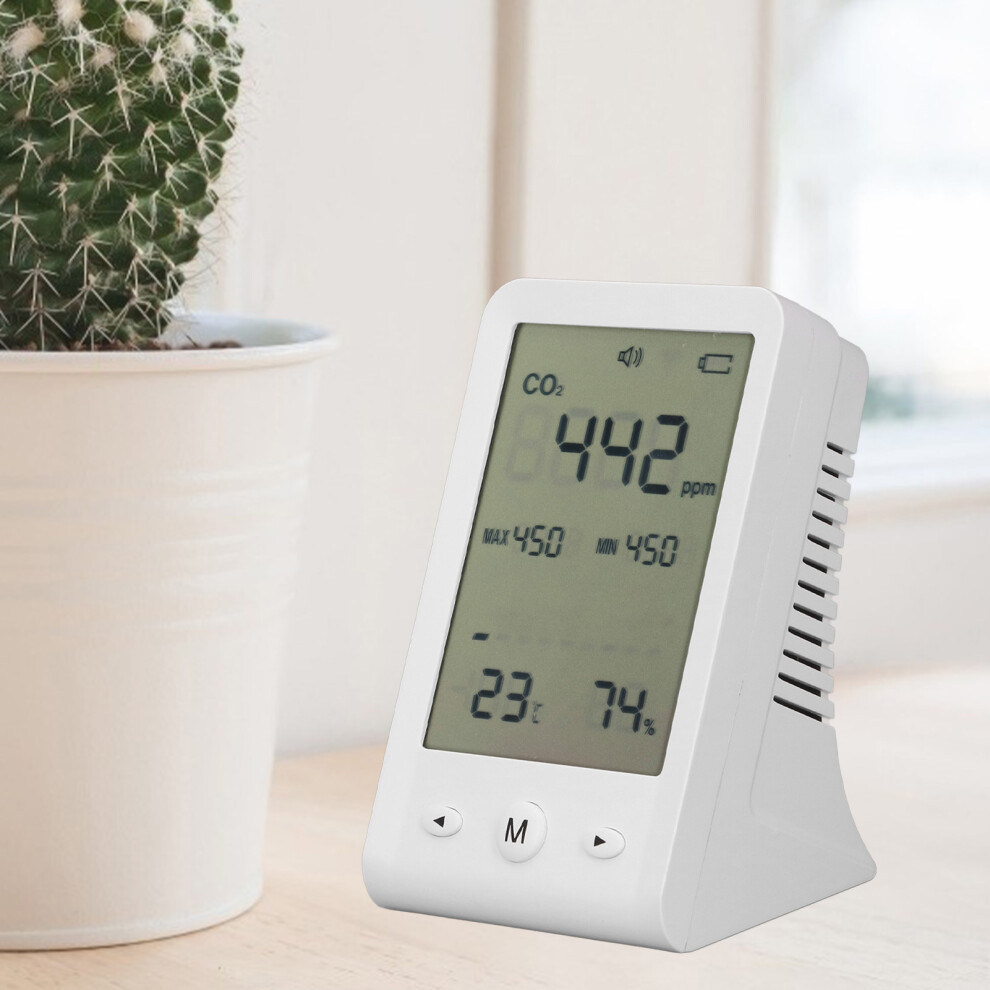 High Accuracy Co2 Monitor With Alarm, Indoor Air Quality Meter, 400-5000 Ppm 9461384636314