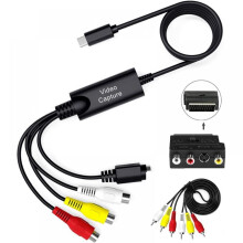 USB 3.0 Video Capture Card – Compatible with Mac OS X & Windows 7/8/10, One-Touch VHS/VCR/TV to Digital Conversion