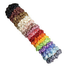 20Pcs Bandaí Gruaige Leaisteacha, Scrunchies Gruaige Síoda Chompordach Ceangail Gruaige Tanaí Rópaí Leaisteacha Sealbhóirí Eireaball Capaill