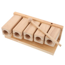 Instrument Percussion Bois 5 Tons Jouet Musical Éducatif Enfant