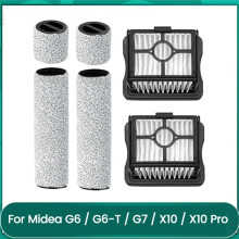 Roller Brush Hepa Filter for Midea G6 / G6-T / G7 / X10 / X10 Pro Floor Scrubber Replacement Accessories Spare Parts