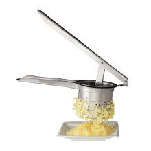 Kartoffel- und Spätzlepresse, Edelstahl, Kartoffelstampfer, Kartoffelpresse, Silber
