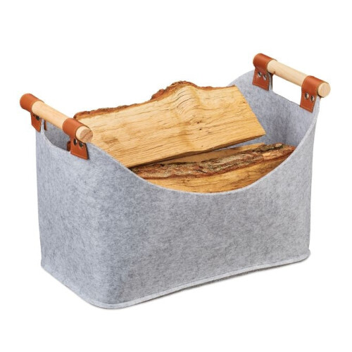 Filztasche mit Holzgriffen