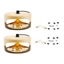 Trappola per Insetti, Trappola per Cimici un Bulbo Appiccicoso con Dischi Appiccicosi lampadina Elettrica Catcher per lampada Interna per Pulci Cimice