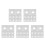 Spa Gezichtsholen Covers Microvezel Massage Wit Sterk 5