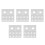 Spa Gezichtsholen Covers Microvezel Massage Wit Sterk 6