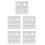 Spa Gezichtsholen Covers Microvezel Massage Wit Sterk 9