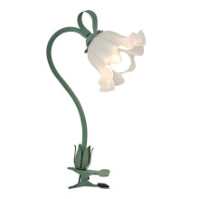 Clip Light Flower Bedside Table Lamp,Flexible Gooseneck Reading Book Light with 3 Color Modes,Night Light for Kids