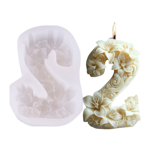 DIY silikonform med siffror