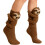 Sloth Socks Dame Dobbeltlags Bomuld 3D Strik 1