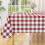 Square Waterproof Vinyl Tablecloth with Flannel Back 60x60 1